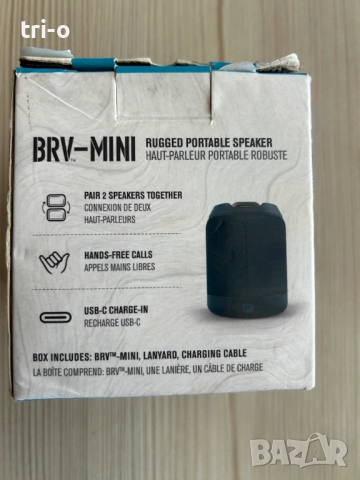 Braven BRV-MINI Здрав преносим високоговорител, снимка 5 - Тонколони - 52898882