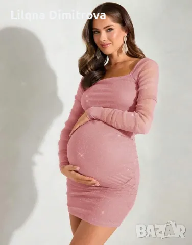 Официална рокля за бременни, снимка 1