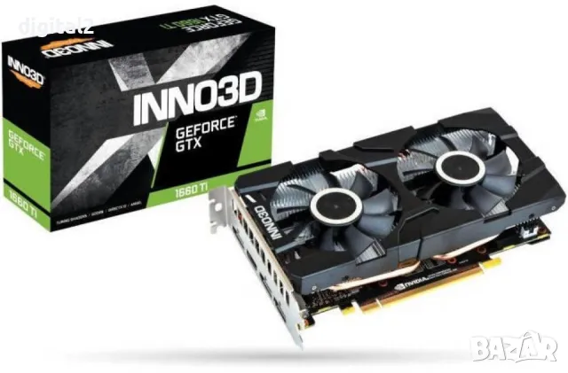 Видеокарта Inno3D GeForce GTX 1660 SUPER TWIN X2 OC RGB нови 24м гаранция, снимка 2 - Видеокарти - 49706405