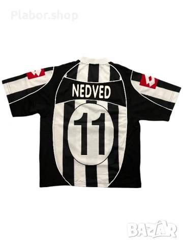 Мъжка тениска Lotto x Juventus Home 2002-03 Pavel Nedved , снимка 3 - Тениски - 53605440