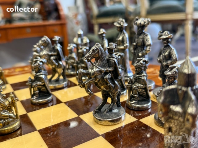 Луксозна професионална шахматна маса Italfama. №7892, снимка 8 - Антикварни и старинни предмети - 53648168