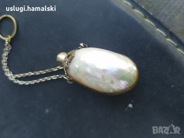 Старо шишенце от парфюм/седеф, снимка 2 - Антикварни и старинни предмети - 53664191