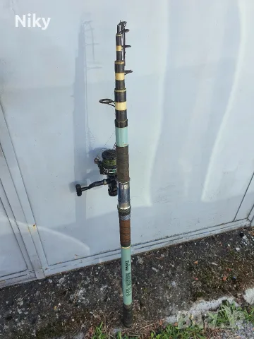 Мощен ретро комплект за дъно: Въдица Daiwa Beachcasting Italia-45 + макара Fisherman 5560 