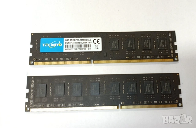 Desktop RAM 8GB DDR3 1333MHz 1.5V Компютърна Памет IntelAMD 240pin TECMIYO 2RX8 PC3-10600U CL9 UDIMM, снимка 2 - Навигация за кола - 39419701