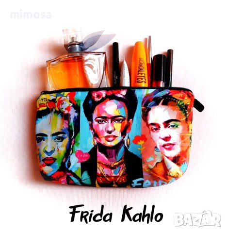 Фрида Кало несесери с принт, снимка 3 - Портфейли, портмонета - 41167508