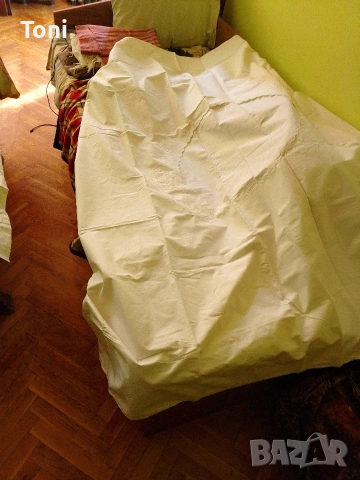 Спален комплект от бродерия и памук за 2 юргана и една възглавница цена по договаряне , снимка 2 - Гоблени - 53412673