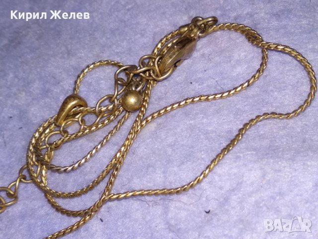 AVON МАРКОВА ФИНА МЕДНА с ПОЗЛАТА ВЕРИЖКА КОЛИЕ и ОБКОВ ПЕНДАНТ с ГНЕЗДО За СКЪПОЦЕННО КАМЪЧЕ 34315, снимка 7 - Колиета, медальони, синджири - 41753580