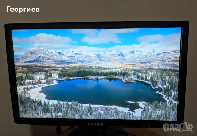 Монитор Philips 20" със захранващ кабел, снимка 4 - Монитори - 56371636
