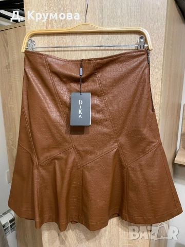 Дамска нова пола Дика от еко кожа 