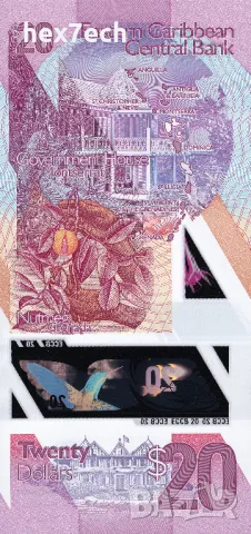 ❤️ ⭐ Източни Кариби 2019 20 долара полимер UNC нова ⭐ ❤️, снимка 3 - Нумизматика и бонистика - 48529124