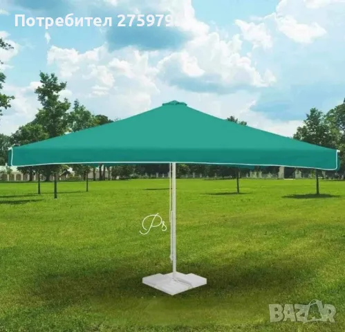 НОВО.Огромен ветроустойчив градински чадър 2.80/2.40м., снимка 1
