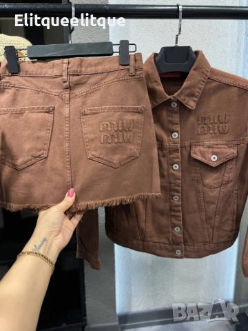 дамски комплект деним miu miu