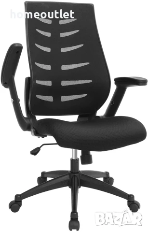 РАЗПРОДАЖБА Офис / геймърски стол с ергономичен дизайн и масивна конструкция R003-SONGMICS OBN54BK