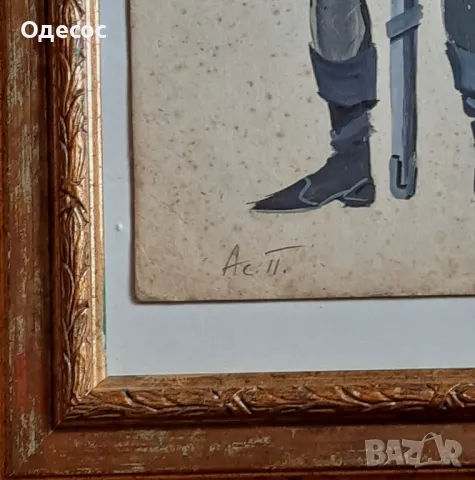 Стара картина на худ. Асен Попов 1895-1976 х., снимка 3 - Антикварни и старинни предмети - 49844186