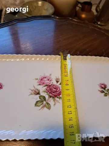 немско порцеланово плато с рози Kaiser porcelain    15/2, снимка 10 - Сервизи - 48966920