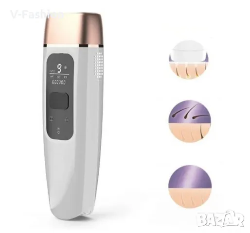 Фотоепилатор  фотоподмладяване, премахване на акне, стрии и бръчки, 600 000 импулса