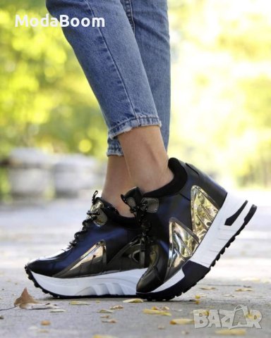 Кецове на платформа , снимка 2 - Кецове - 41884016