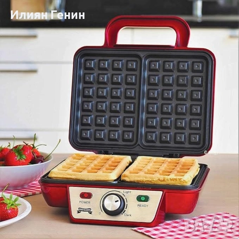 Уред за приготвяне на белгийски гофрети, снимка 7 - Гофретници - 52184010