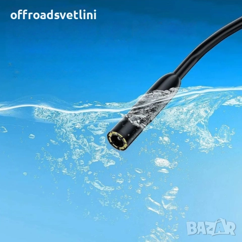 Индустриален ендоскоп – 5 метра кабел, Ø8 мм, HD камера, 2" дисплей, снимка 3 - Аксесоари и консумативи - 52471639