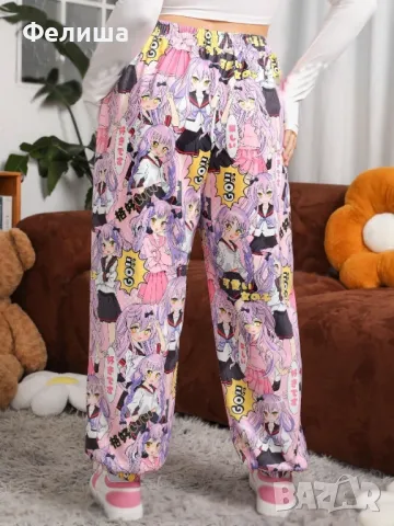 Дизайнерски Аниме / Манга Стил Широк Хип Хоп Стил Долнище, снимка 2 - Спортни екипи - 50185335