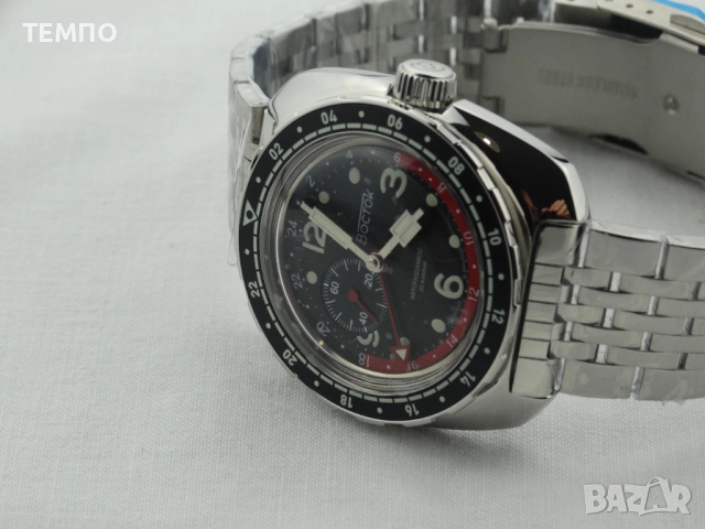 ВОСТОК АМФИБИЯ АВТОМАТИЧЕН-GMT ref: 71070А, снимка 4 - Мъжки - 51841220