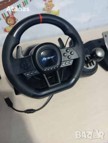 Волан с педали за PC Tracer, снимка 2 - Джойстици и геймпадове - 52788678