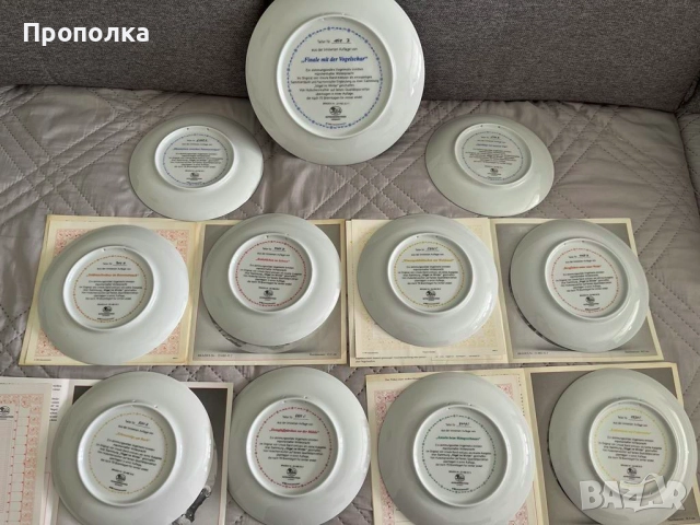 Изумителна селекция чинии за стена "Зимна приказка на птиците", снимка 2 - Други - 51990804