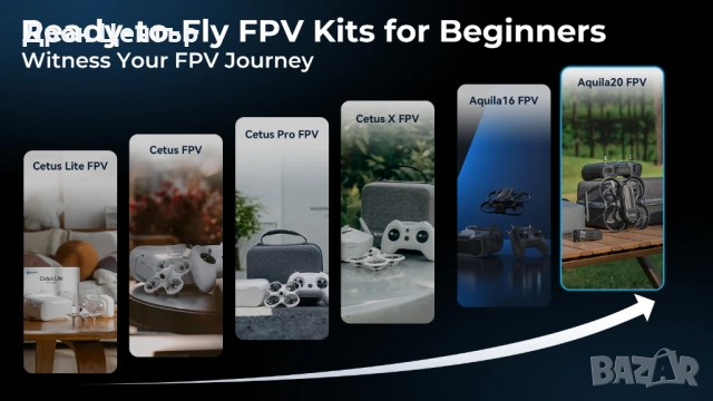 Дрон комплект Beta FPV Aquila20 с радиопредавател и очила, снимка 11 - Дронове и аксесоари - 52644516