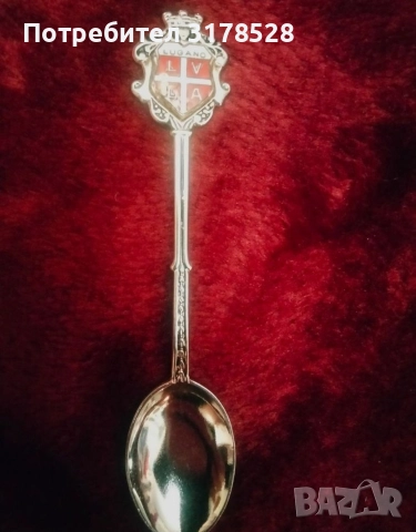 Посребрена Чаена лъжичка за кафе LUGANO, снимка 5 - Колекции - 52751320