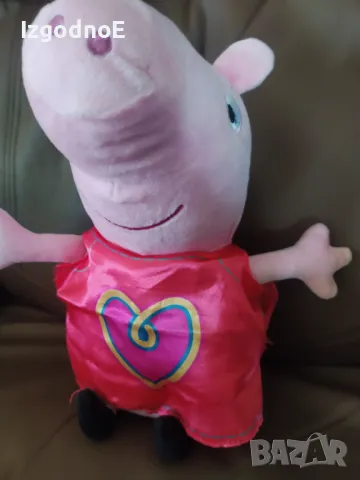 Голяма плюшена играчка Пепа пиг, снимка 4 - Плюшени играчки - 47839753