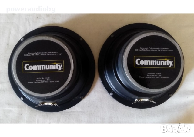 Американски среднотонови говорители Community 105654 - 2бр., снимка 2 - Тонколони - 52908177