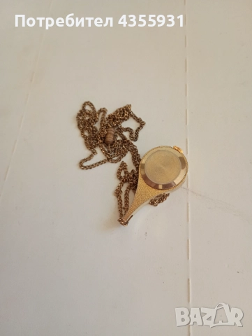 стар позлатен часовник  бижу тип медальон 1949г. Glasuthee стар дамски часовник старинен часовник , снимка 6 - Антикварни и старинни предмети - 51865705