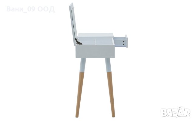 Бяла тоалетка с огледало и чекмедже, снимка 5 - Тоалетки - 41969029