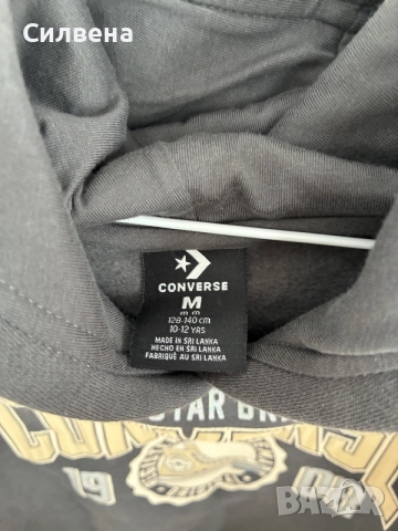 НОВ с етикет Converse суичър 10–12 г. , снимка 2 - Детски анцузи и суичери - 56271965
