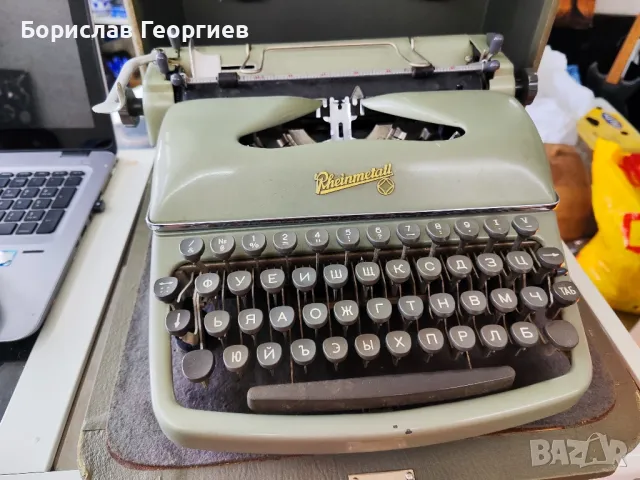 пишеща машина rheinmetall, снимка 4 - Антикварни и старинни предмети - 48661654