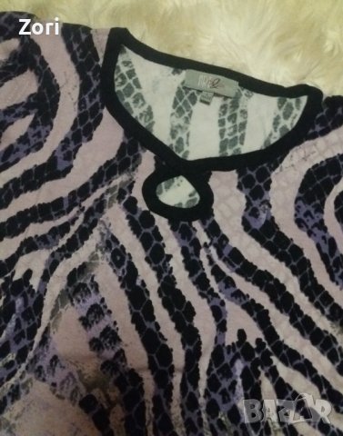 Блуза от фино еластично плетиво в люляково-розови цветове, снимка 2 - Блузи с дълъг ръкав и пуловери - 44348256