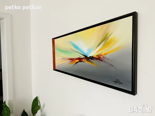 Абстрактна картина Mygg, снимка 2 - Картини - 56017923