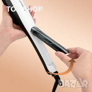 Керамична парна преса за изправяне и стилизиране от FUGACAL, снимка 15 - Преси за коса - 48763613