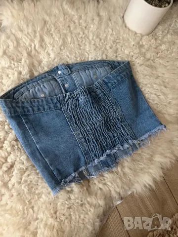 Дънково бюстие, снимка 4 - Корсети, бюстиета, топове - 49870609