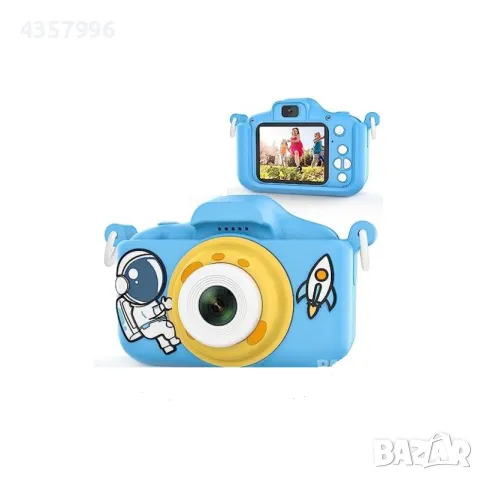 Детски фотоапарат, Космос, С кейс, Син, снимка 2 - Образователни игри - 48853817