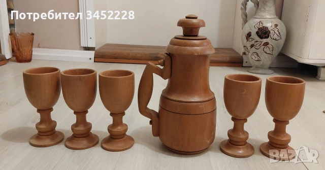 дърворезба сервиз за ценители 