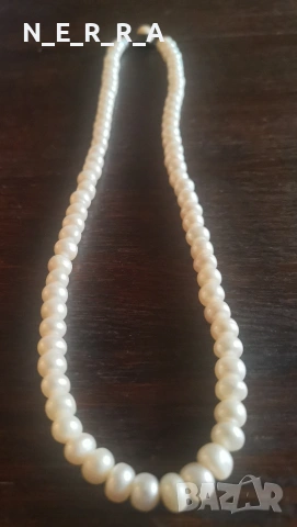 Гердан от естествени перли, снимка 2 - Колиета, медальони, синджири - 53484453