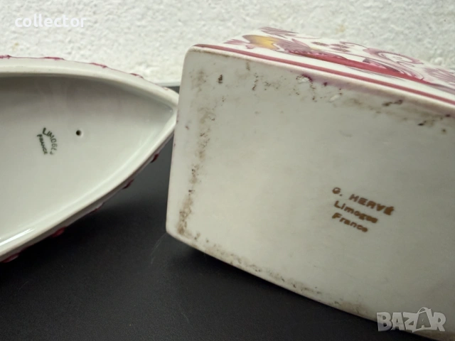 Декоративна порцеланова ютия - Limoges. №7803, снимка 9 - Антикварни и старинни предмети - 53018597