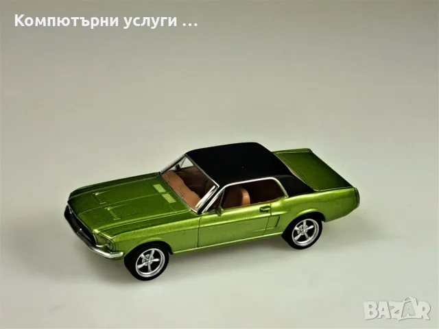 FORD MUSTANG COUPE 1968 - мащаб 1:43 на Norev моделът е нов в кутия, снимка 6 - Колекции - 55749868
