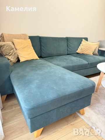 Ъглов диван с механизъм за сън, снимка 2 - Дивани и мека мебел - 52445565