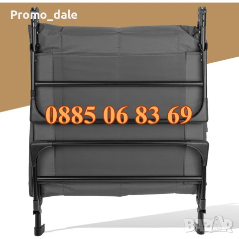 Сгъваемо походно легло тип шезлонг, шезлонг походно легло 190 см, снимка 6 - Градински мебели, декорация  - 50619807