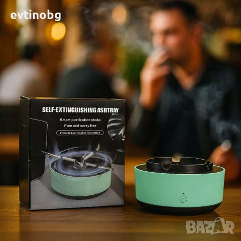 Бездимен уред, подходящ за дом, офис, кола, премахва дима и миризмата / Цвят: Бял, Зелен / Таймер - , снимка 3 - Други стоки за дома - 53809882