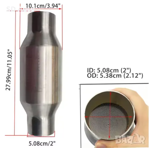 Универсални Катализатори за Бензинови  Автомобили до 2500 куб., снимка 5 - Части - 49343522