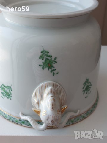 Порцеланова ваза(кашпа ,бонбониера)Порцелан HEREND, снимка 6 - Други ценни предмети - 41456254