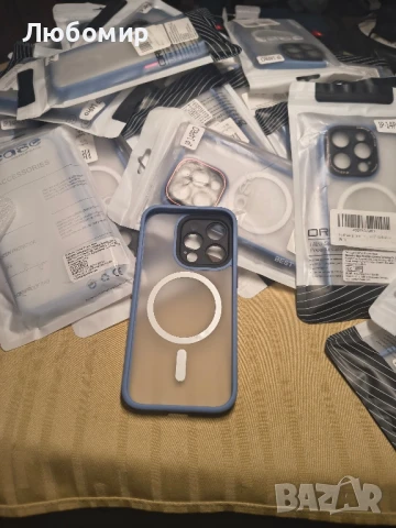 Магнитен калъф HuwaiH за iPhone 14 Pro, 15.6 фута (4.8 м), удароустойчив, прозрачен матов 38бр, снимка 11 - Калъфи, кейсове - 50667166